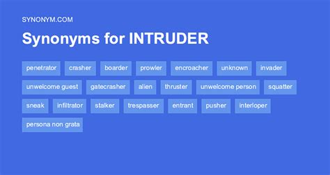 intruder thesaurus|What is another word for intruder .